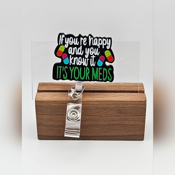 'Happy And You Know It' Badge Reel, NWOT - Picture 1 of 3